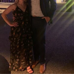 Altar'd State Black Floral Dress